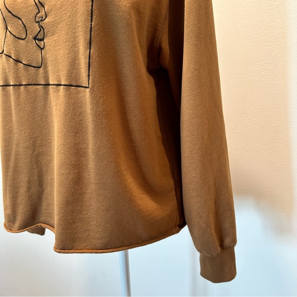 Pullover crew neck embroidered silhouette black history Sweater Women’s Medium - Picture 3 of 6